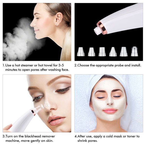 Electric Blackheads Remover - Facial Steamer Spa