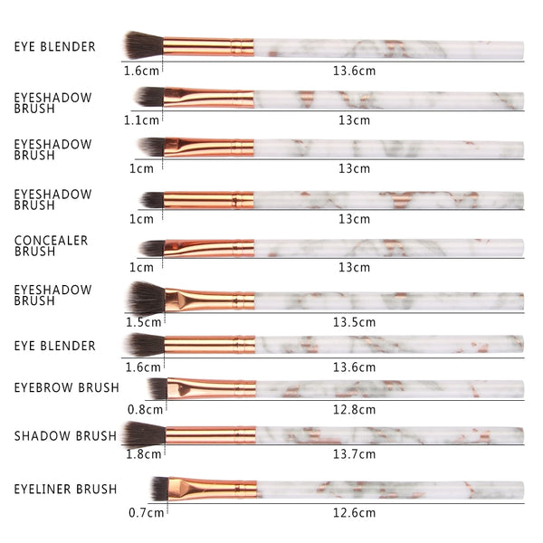 MAANGE -Marbling Makeup Brushes - 5/7/10pcs